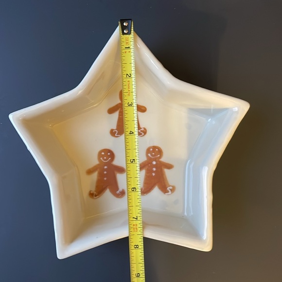 🎄 Christmas Gingerbread Hartstone Pottery Star shaped bowl - Picture 7 of 7